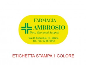 Etichette adesive per farmacie e parafarmacie (mm 39x23) (cod. 35P)